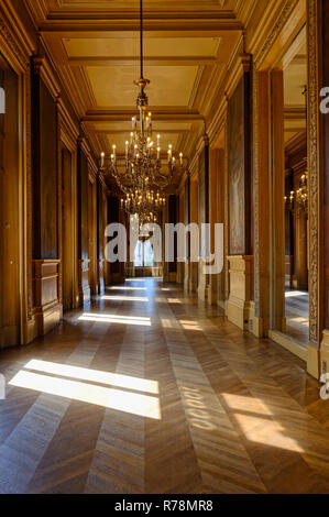 Corridor, Opéra Garnier, Paris, France Banque D'Images
