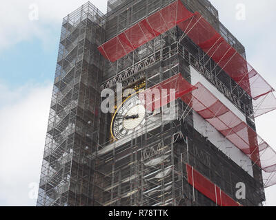 Des travaux de conservation de Big Ben à Londres Banque D'Images