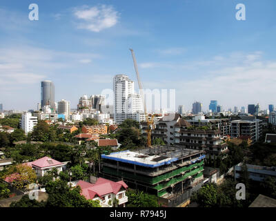 Quartier résidentiel à Bangkok en Thaïlande Banque D'Images