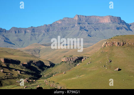 Paysage de montagnes du Drakensberg Banque D'Images