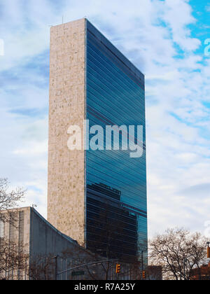 La ville de New York, USA - Mai 2018 - Siège de l'Organisation des Nations Unies à New York ONU building Banque D'Images
