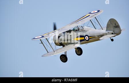 Gloster Gladiator afficher au spectacle militaire 2018 à Old Warden Banque D'Images