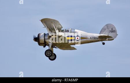 Gloster Gladiator afficher au spectacle militaire 2018 à Old Warden Banque D'Images