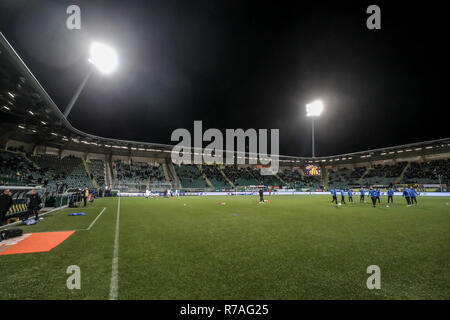 La Haye - ADO - De Graafschap , Football , Saison 2018/2019 Eredivisie , Voitures , STADE , Jeans 08-12-2018 , Stade sommaire Banque D'Images