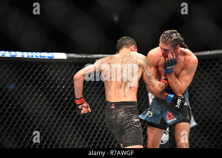 L'Ontario, Canada. 9Th Mar 2018. Featherweight BRIAN ORTEGA contre MAX HOLLOWAY lors de l'UFC 231 au centre de la Banque Scotia à Toronto, le 08 décembre 2018. Crédit : Igor/Vidyashev ZUMA Wire/Alamy Live News Banque D'Images