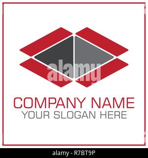 Ouvrir Fort Logo Vector pour déménagement / Transport Company Illustration de Vecteur