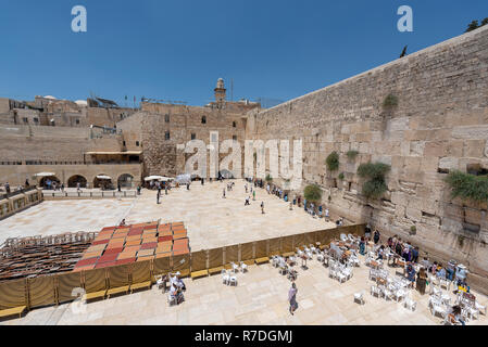 10 septembre 2020 - Jérusalem, Israël, mur des lamentations. Banque D'Images