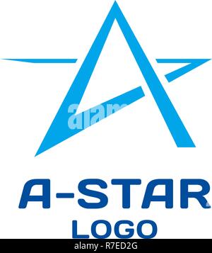 Abstract star logo vector modèle. Illustration de Vecteur