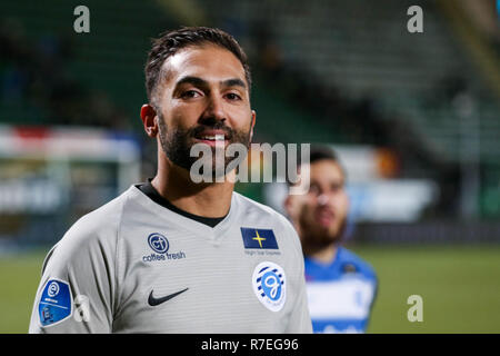 La Haye - ADO - De Graafschap , Football , Saison 2018/2019 Eredivisie , Voitures , STADE , Jeans 08-12-2018 , Graafschap keeper Agil Etemadi Banque D'Images