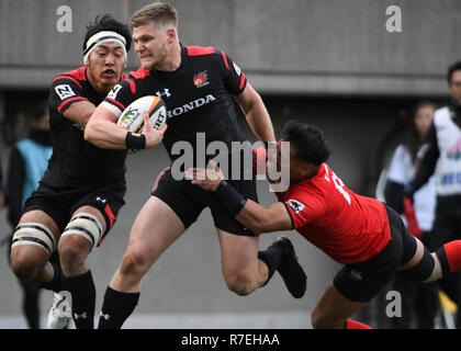 Kitaaoyama, Tokyo, Japon. 9Th Mar, 2018. Canon Eagles vs Honda Rugby Club de chaleur au cours de la Japan Rugby Top Ligue au Prince Chichibu Memorial Rugby à Tokyo au Japon le Dimanche, Décembre 09, 2018. Le score final de la chaleur 40 Honda, Canon Eagles 14. Photo par : Ramiro Agustin Vargas Tabares Crédit : Ramiro Agustin Vargas Tabares/ZUMA/Alamy Fil Live News Banque D'Images