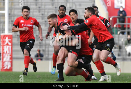 Kitaaoyama, Tokyo, Japon. 9Th Mar, 2018. Canon Eagles vs Honda Rugby Club de chaleur au cours de la Japan Rugby Top Ligue au Prince Chichibu Memorial Rugby à Tokyo au Japon le Dimanche, Décembre 09, 2018. Le score final de la chaleur 40 Honda, Canon Eagles 14. Photo par : Ramiro Agustin Vargas Tabares Crédit : Ramiro Agustin Vargas Tabares/ZUMA/Alamy Fil Live News Banque D'Images