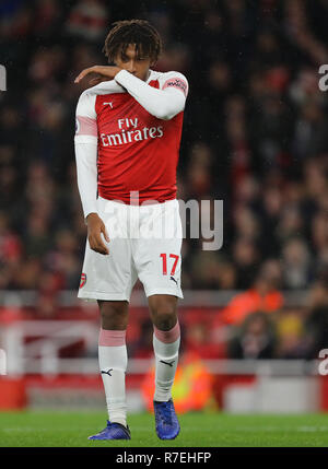 Londres, Royaume-Uni. 8e Dec 2018. Alex Iwobi d'Arsenal - Arsenal v Huddersfield Town, Premier League, Emirates Stadium, Londres (Holloway) - 8 décembre 2018 Editorial - N'utilisez que des restrictions s'appliquent : DataCo crédit limité/Alamy Images Journée Vivre NewsEditorial uniquement, licence requise pour un usage commercial. Aucune utilisation de pari, de crédit : journée limitée/Alamy Images Live News Banque D'Images