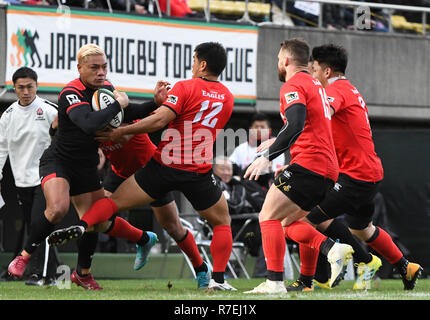 Kitaaoyama, Tokyo, Japon. 9Th Mar, 2018. Canon Eagles vs Honda Rugby Club de chaleur au cours de la Japan Rugby Top Ligue au Prince Chichibu Memorial Rugby à Tokyo au Japon le Dimanche, Décembre 09, 2018. Le score final de la chaleur 40 Honda, Canon Eagles 14. Photo par : Ramiro Agustin Vargas Tabares Crédit : Ramiro Agustin Vargas Tabares/ZUMA/Alamy Fil Live News Banque D'Images