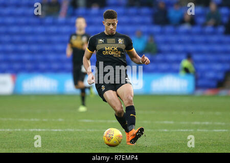 Birkenhead, UK. 8e Dec 2018. Jake Carroll de Cambridge United en action. L'EFL Skybet ligue de football match Tranmere Rovers, deux v Cambridge Utd à Prenton Park, Birkenhead, Wirral le samedi 8 décembre 2018. Cette image ne peut être utilisé qu'à des fins rédactionnelles. Usage éditorial uniquement, licence requise pour un usage commercial. Aucune utilisation de pari, de jeux ou d'un seul club/ligue/dvd publications. Photos par Chris Stading/Andrew Orchard la photographie de sport/Alamy live news Banque D'Images