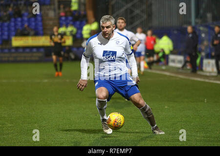 Birkenhead, UK. 8e Dec 2018. Steve McNulty Tranmere Rovers de dans l'action. L'EFL Skybet ligue de football match Tranmere Rovers, deux v Cambridge Utd à Prenton Park, Birkenhead, Wirral le samedi 8 décembre 2018. Cette image ne peut être utilisé qu'à des fins rédactionnelles. Usage éditorial uniquement, licence requise pour un usage commercial. Aucune utilisation de pari, de jeux ou d'un seul club/ligue/dvd publications. Photos par Chris Stading/Andrew Orchard la photographie de sport/Alamy live news Banque D'Images