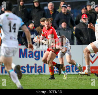 Coventry, Royaume-Uni. 8 décembre 2018. James Stokes en action pour Coventry durant le championnat Cup match joué entre Coventry rfc et Doncaster Knights rfc au Butts Park Arena, Coventry. Credit : Phil Hutchinson/Alamy Live News Banque D'Images