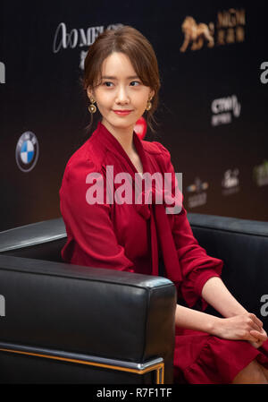 MACAU, MACAO, CHINE.8 décembre 2018. L'actrice et chanteuse sud-coréen Im Yoon-Ah au Festival International du Film et prix Macau Banque D'Images