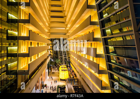 Hall de l'hôtel Marina Bay Sands, Singapour Banque D'Images