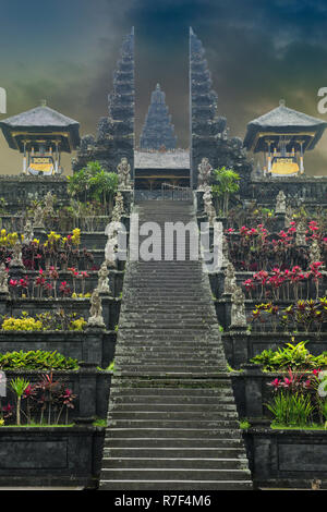 Pura Besakih Temple complexe, Bali, Indonésie Banque D'Images