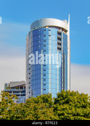 SEATTLE, WA, USA - Juin 2018 : grand immeuble de bureaux au centre-ville de Seattle. Banque D'Images