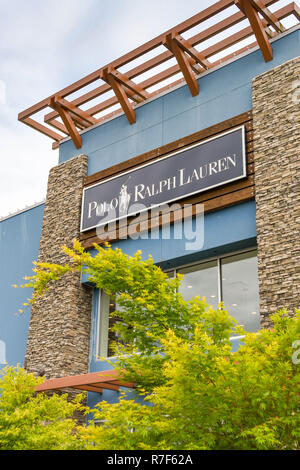 SEATTLE, WA, USA - Juin 2018 : vue extérieure de la Polo Ralph Lauren magasin au Premium Outlets shopping mall, près de Seattle. Banque D'Images