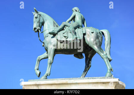 Lady Godiva statue sur Broadgate piétonne Plaza, Coventry, West Midlands, England, United Kingdom Banque D'Images