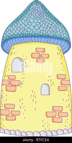 Tour du château pour la décoration de l'aquarium Illustration de Vecteur