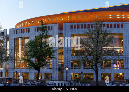 L'Opéra et le Ballet National Néerlandais à Amsterdam, Pays-Bas Banque D'Images