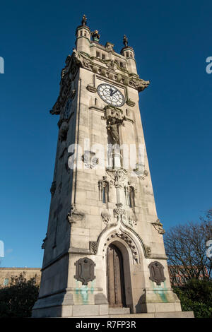 Whitehead Clock Tower in Tower Gardens, Bury, Lancashire. Banque D'Images
