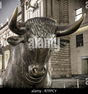 Bourse de Bull à Francfort, Allemagne Banque D'Images