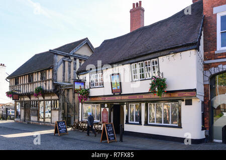15e siècle le vieux moulin Pub, Spon Street, Coventry, West Midlands, England, United Kingdom Banque D'Images