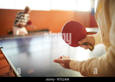 Fournitures de ping-pong Banque D'Images