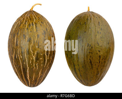 Melon Piel de sapo isolé chemin Banque D'Images