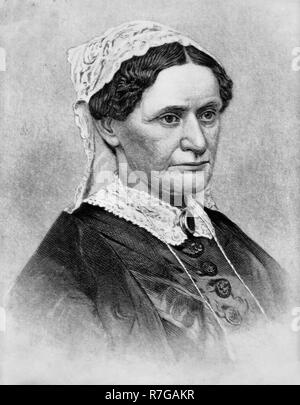 Eliza McCardle Johnson (4 octobre 1810 - firstJanuary 15, 1876) a été la première dame des États-Unis, la deuxième dame des États-Unis, et l'épouse de Andrew Johnson, 17e président des États-Unis. Banque D'Images