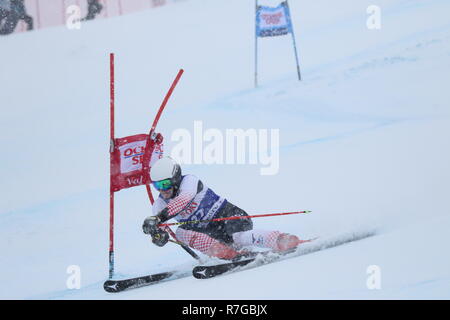 31/12/2018 08 Val d'Isère, France. Filip Zubcic sauteur à la Croatie en compétition dans le slalom géant hommes AUDI FIS Alpine Ski World Cup 2019 Banque D'Images