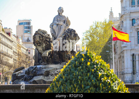 Fontaine de Cibeles à Madrid, Espagne Banque D'Images