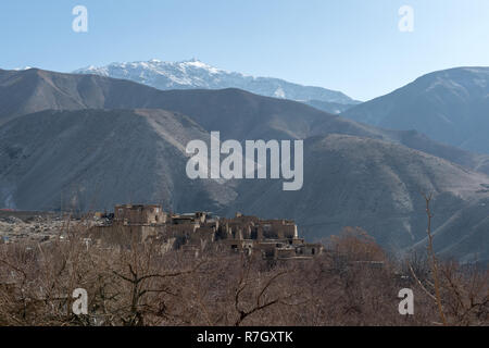 Vue sur la vallée du Panjshir, province du Panjshir, Afghanistan Banque D'Images