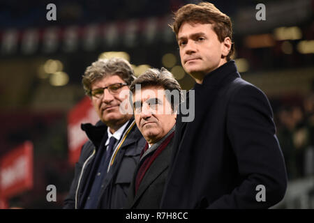 Foto LaPresse - Fabio Ferrari 09 Dicembre 2018 Milano, ITALIA Sport Calcio Milan vs Torino - Campionato di Calcio Serie A TIM 2018/2019 - Le stade San Siro. Nella foto:Comi, Le Caire, Barile - LaPresse Photo Fabio Ferrari 09 novembre 2018 Milan, Italie sport soccer Milan vs Torino - championnat de football italien une ligue TIM 2018/2019 - Stade San Siro. Dans le pic:Comi, Le Caire, Barile Banque D'Images