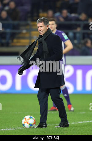 Bruxelles, Belgique - 09 DÉCEMBRE : Enzo Scifo au cours de la Jupiler Pro League match day 18 entre le RSC Anderlecht et Charleroi sur Décembre 09, 2018 à Bruxelles, Belgique. (Photo de Vincent Van Doornick/Isosport) Banque D'Images