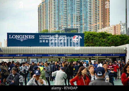 Sha Tin, de nouveaux territoires, aux États-Unis. 9Th Mar, 2018. HONG KONG, Sha Tin-Décembre 09 : Suivi des lieux de l'hippodrome de Sha Tin, le 9 décembre 2018 à Sha Tin, de nouveaux territoires, à Hong Kong. Kaz Ishida/Eclipse Sportswire/CSM/Alamy Live News Banque D'Images