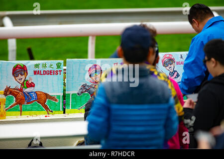 Sha Tin, de nouveaux territoires, aux États-Unis. 9Th Mar, 2018. HONG KONG, Sha Tin-Décembre 09 : Suivi des lieux de l'hippodrome de Sha Tin, le 9 décembre 2018 à Sha Tin, de nouveaux territoires, à Hong Kong. Kaz Ishida/Eclipse Sportswire/CSM/Alamy Live News Banque D'Images