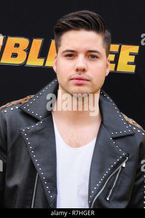 Hollywood, Etats-Unis. 09Th Nov, 2018. HOLLYWOOD, CA - 9 décembre : l'acteur William Valdes assiste à Paramount Pictures présente la première mondiale de 'BumbleBee' le 9 décembre 2018 au Théâtre chinois de Grauman à Hollywood, Californie. Credit : Barry King/Alamy Live News Banque D'Images