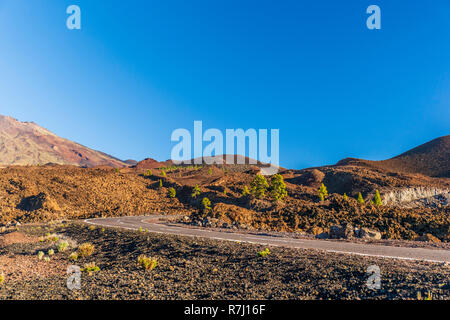 Route de montagne sinueuse dans beau paysage sur Tenerife Banque D'Images