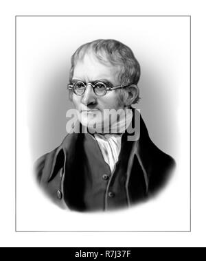 John Dalton 1766 - 1844 Météorologue Physicien chimiste anglais Banque D'Images