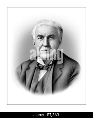 Thomas Alva Edison 1847 - 1931 inventeur américain Businessman Banque D'Images