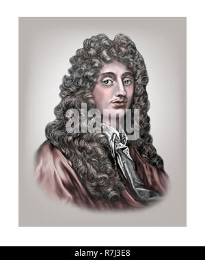 Christiaan Huygens 1629 - 1695 physicien astronome mathématicien hollandais inventeur Banque D'Images