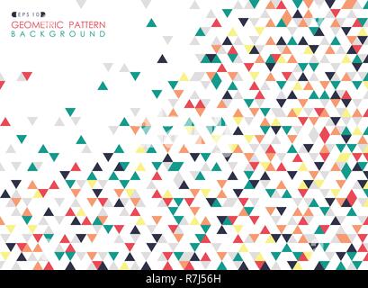 Résumé motif géométrique triangle coloré de fond de couverture, vector eps10 Illustration de Vecteur