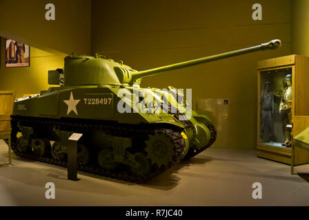 US Army M4 Sherman Firefly, le Musée de la Seconde Guerre mondiale, Gdansk, Pologne Banque D'Images