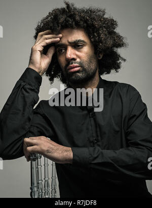 Mâle noir portrait images Banque D'Images