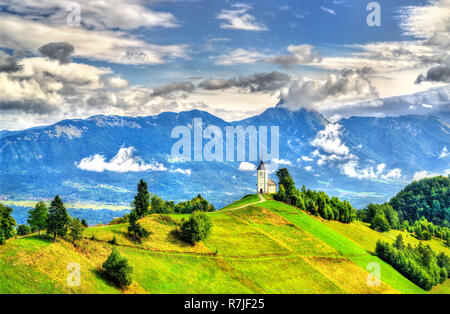 Saints Primus et Felician Église dans la région de Slovénie Banque D'Images